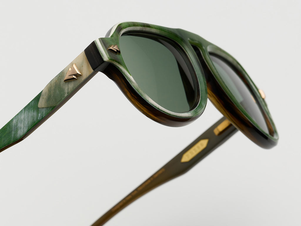Harlem Square Horn Green Oak - JP035 #color_green-oak-jp035