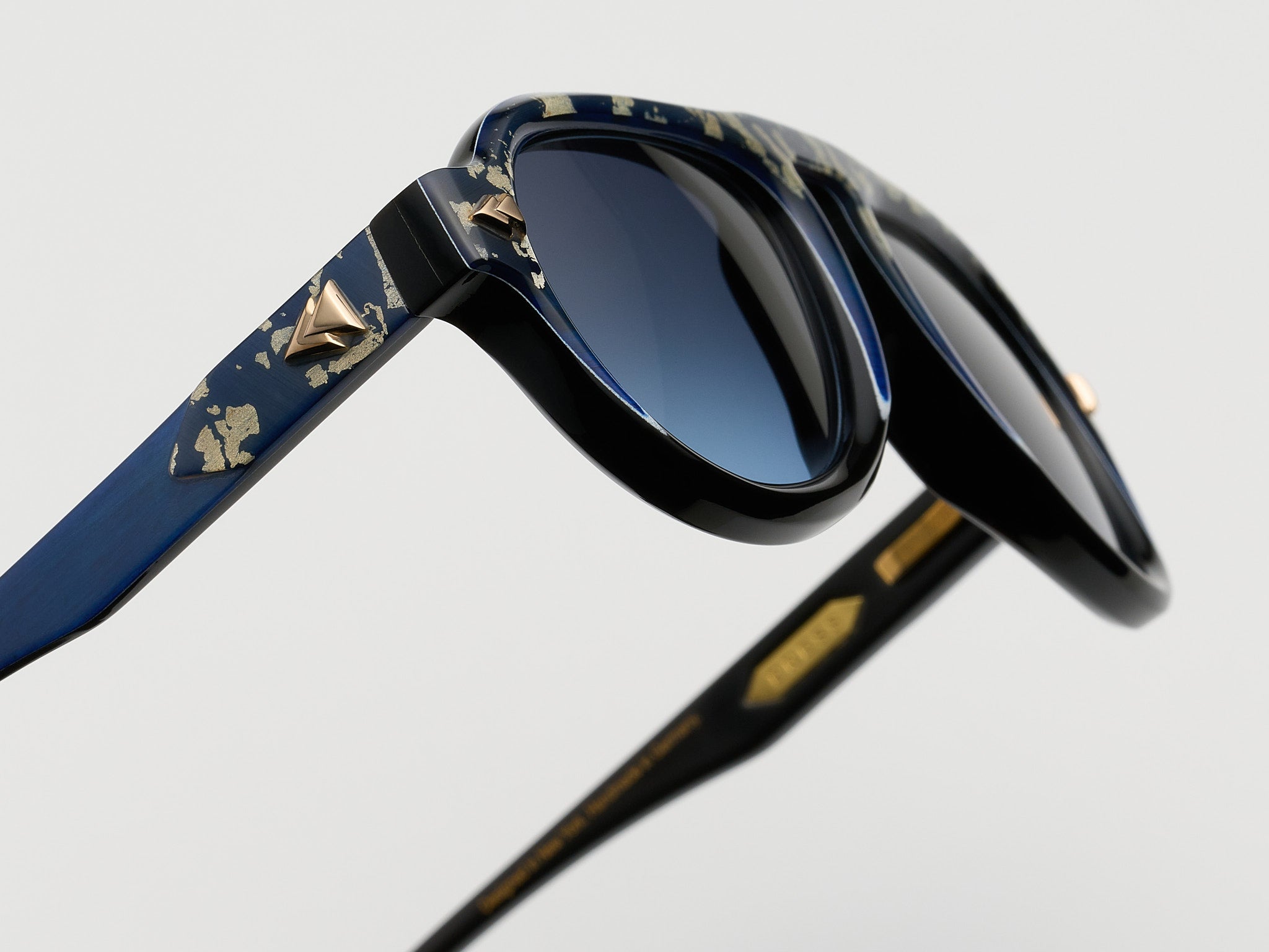 Harlem Square Horn Blue Leaf Fade - JP043 #color_blue-leaf-fade-jp043