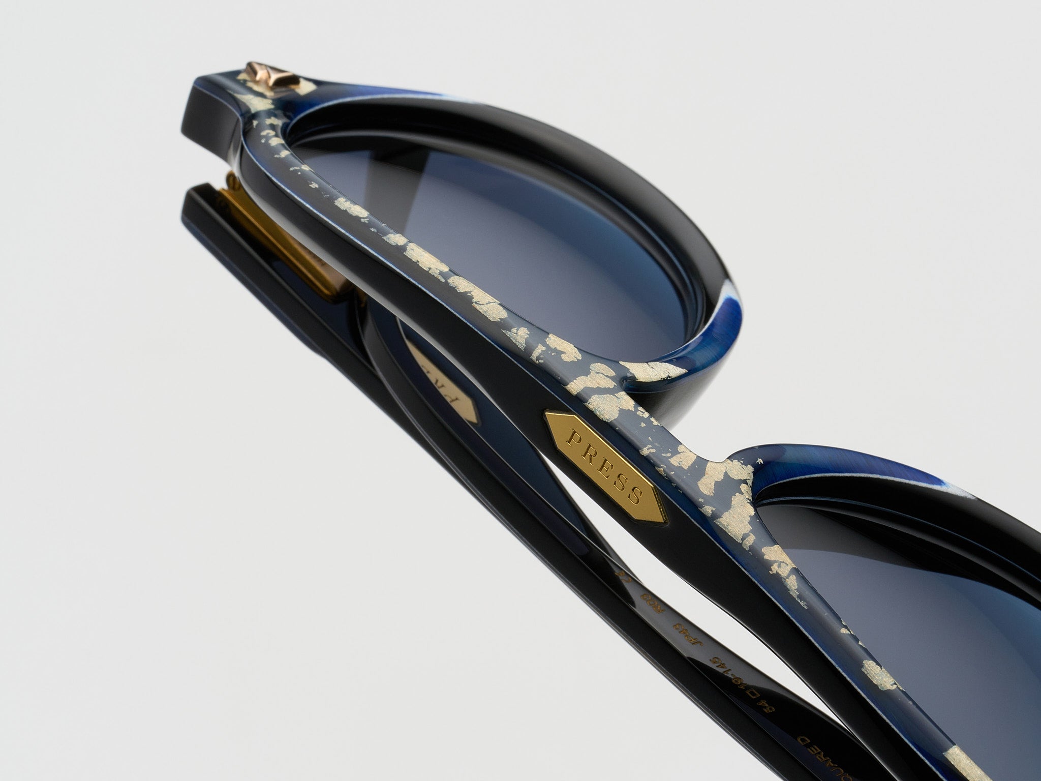 Harlem Square Horn Blue Leaf Fade - JP043 #color_blue-leaf-fade-jp043