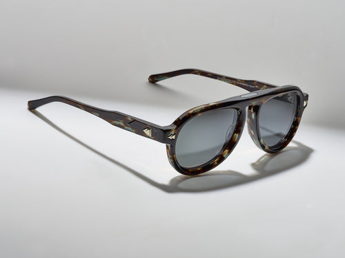Harlem Square Noir / Silver - PU005 #color_noir-silver-pu005