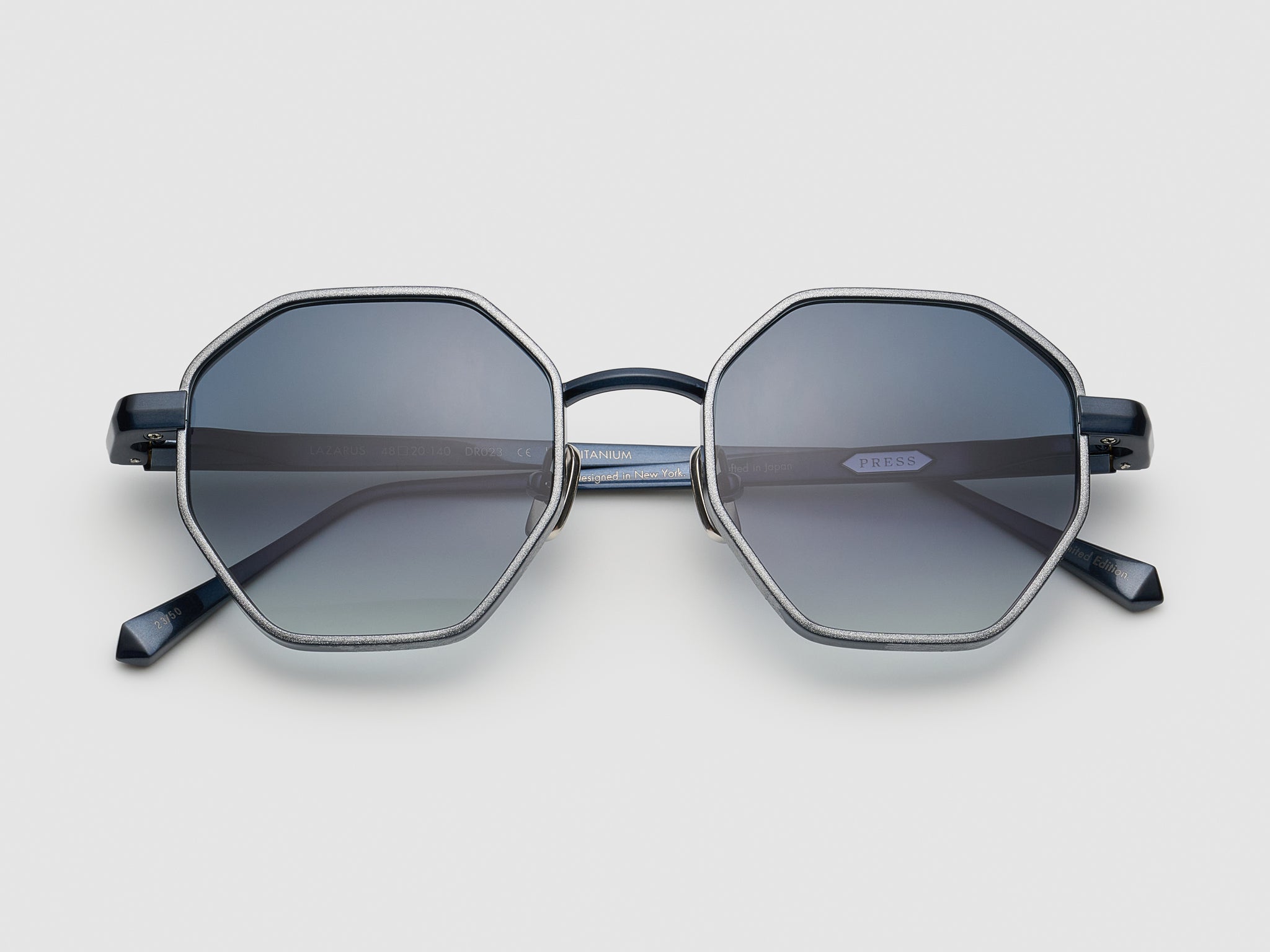 Lazarus Gold Leaf Navy Platinum Leaf - DR023 #color_navy-platinum-leaf-dr023