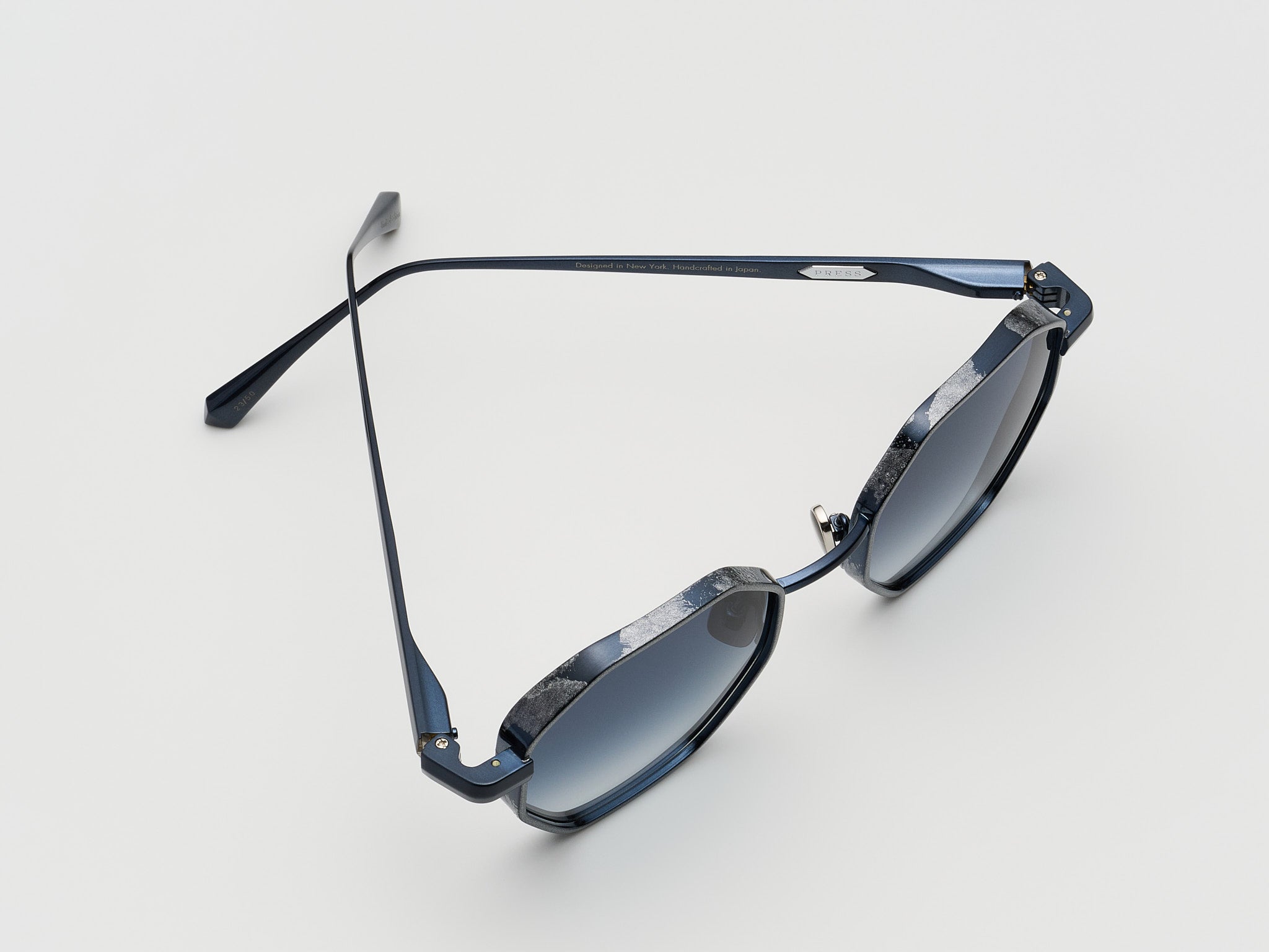 Lazarus Gold Leaf Navy Platinum Leaf - DR023 #color_navy-platinum-leaf-dr023
