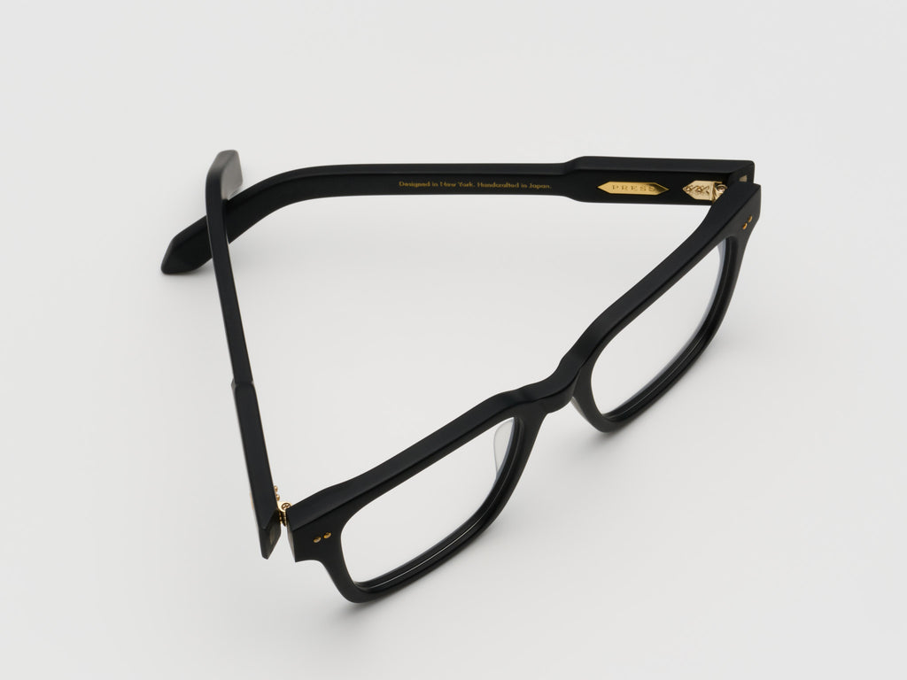 The Lufty Optical Matte Black / Gold - TI001 #color_matte-black-gold-ti001