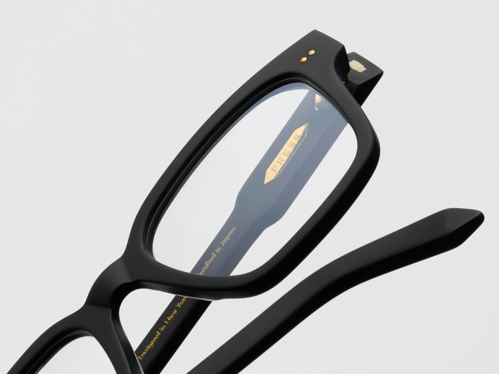 The Lufty Optical Matte Black / Gold - TI001 #color_matte-black-gold-ti001