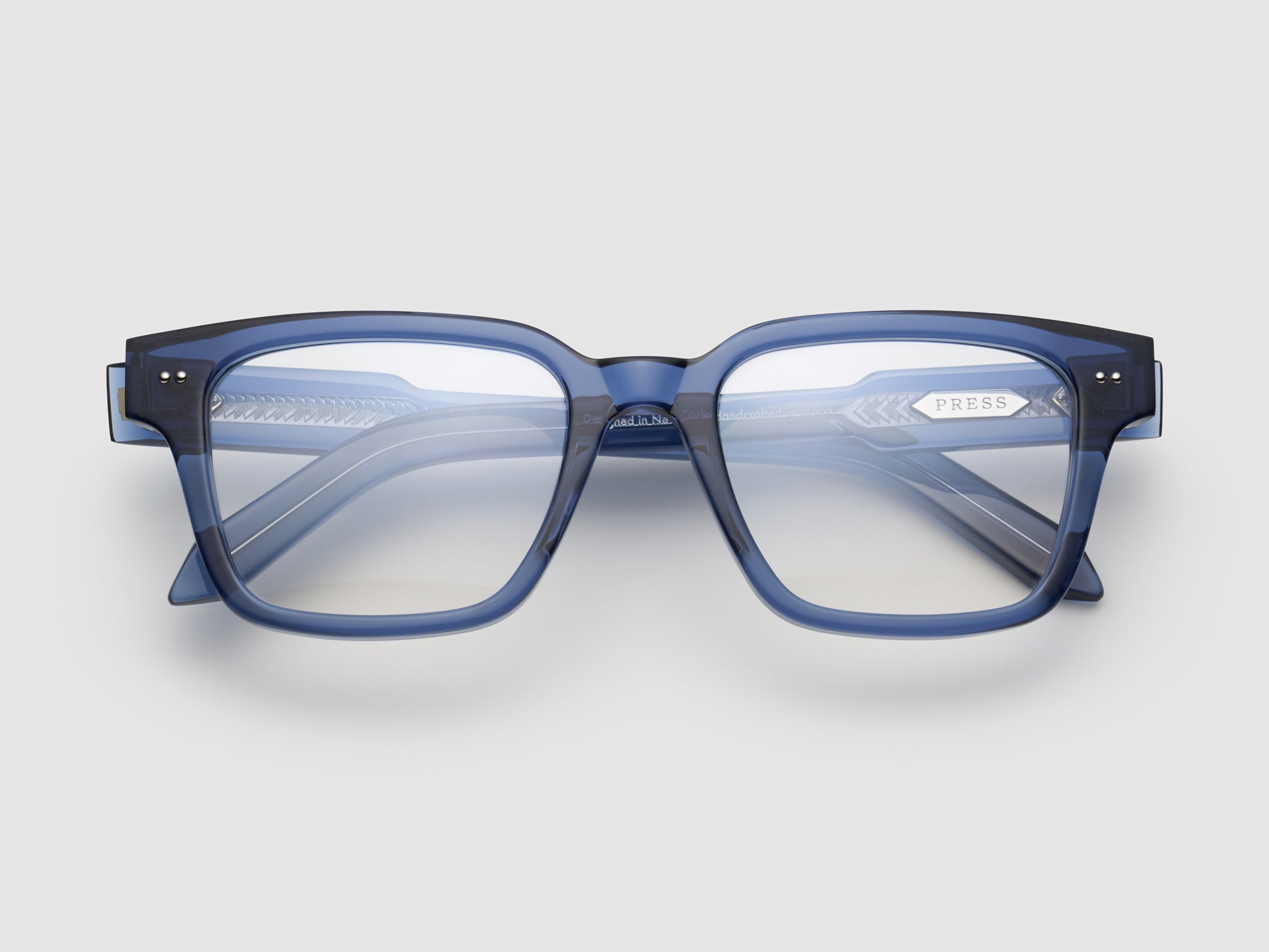 The Lufty Optical Blue Crystal / Silver - TI002 #color_blue-crystal-silver-ti002