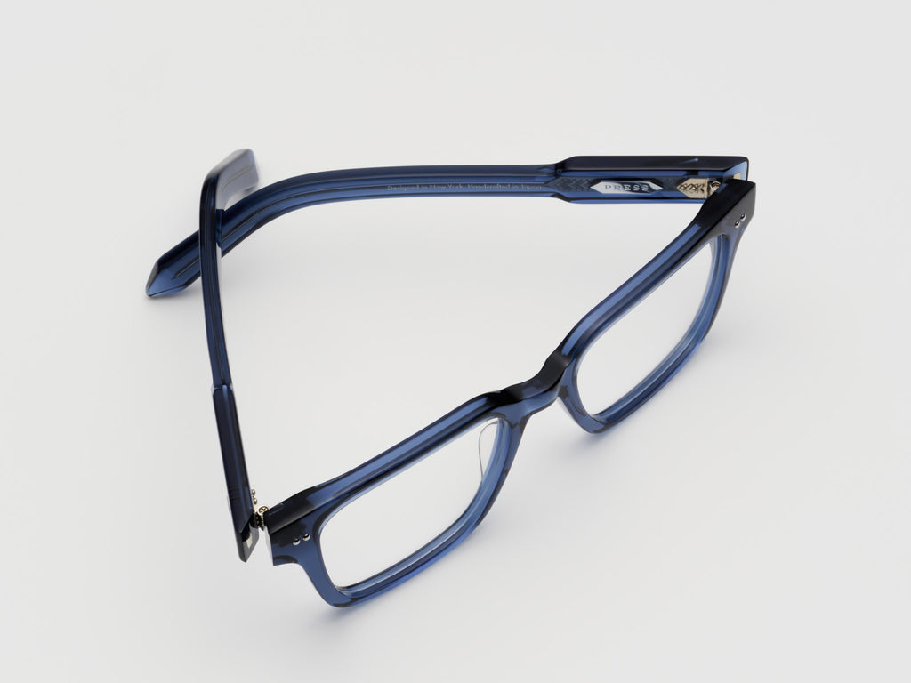 The Lufty Optical Blue Crystal / Silver - TI002 #color_blue-crystal-silver-ti002