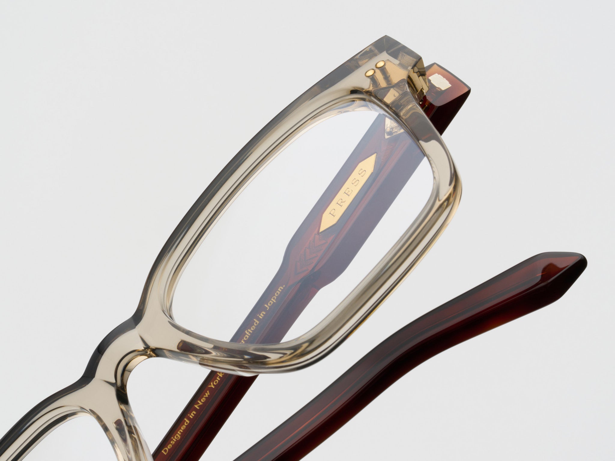 The Lufty Optical Champagne Demi / Gold - TI013 #color_champagne-demi-gold-ti013