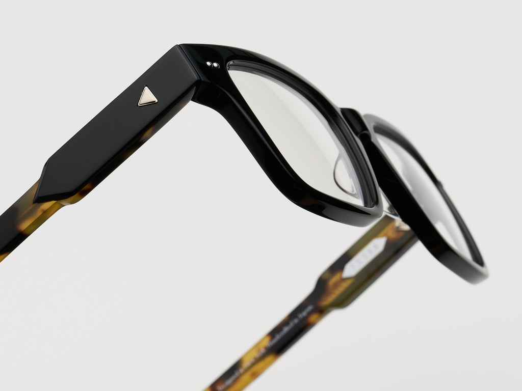 The Lufty Optical Black Tortoise / Silver - TI015 #color_black-tortoise-silver-ti015
