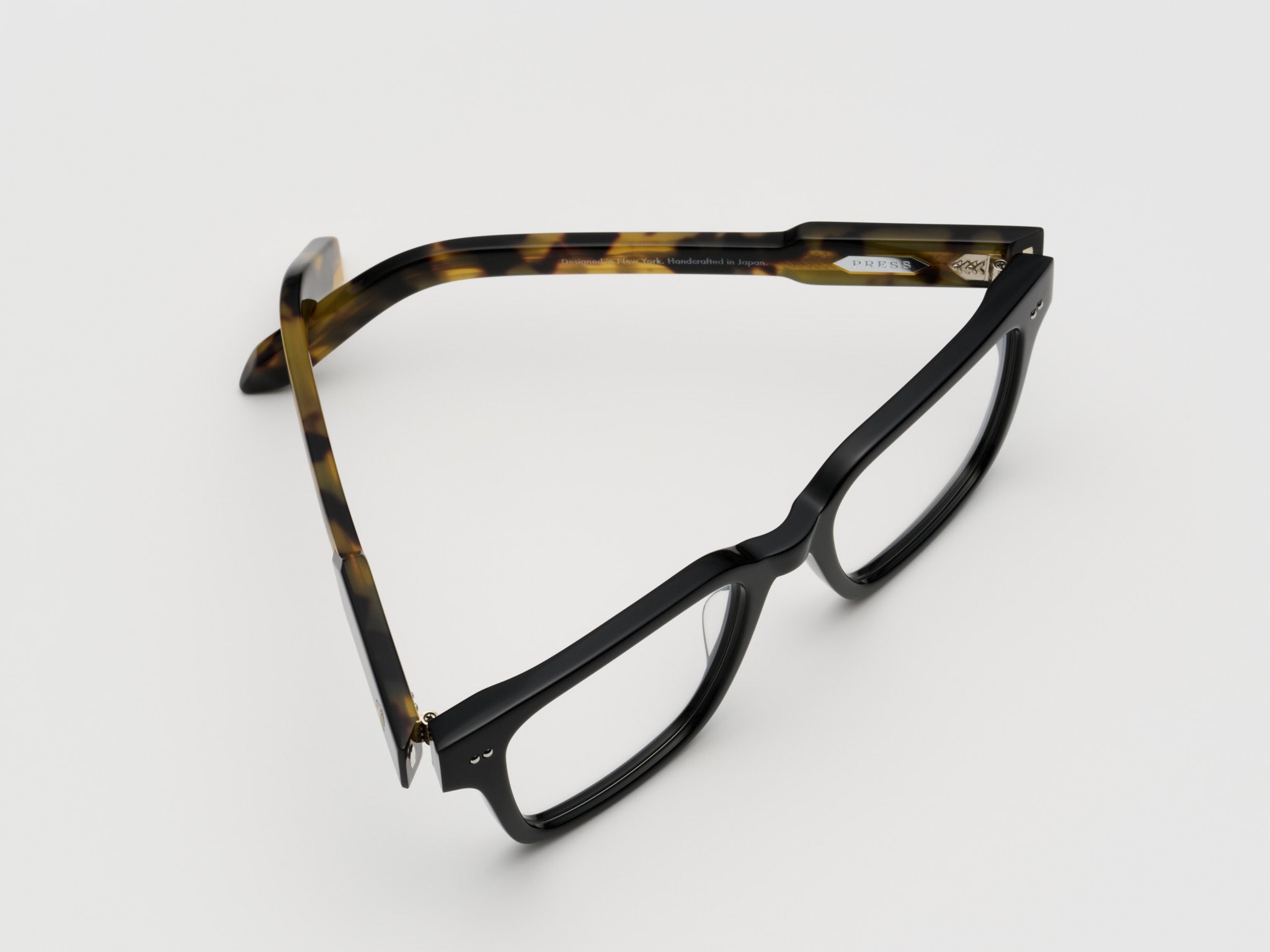 The Lufty Optical Black Tortoise / Silver - TI015 #color_black-tortoise-silver-ti015