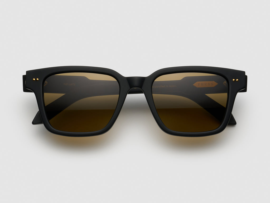 The Lufty Matte Black / Gold - TI001 #color_matte-black-gold-ti001