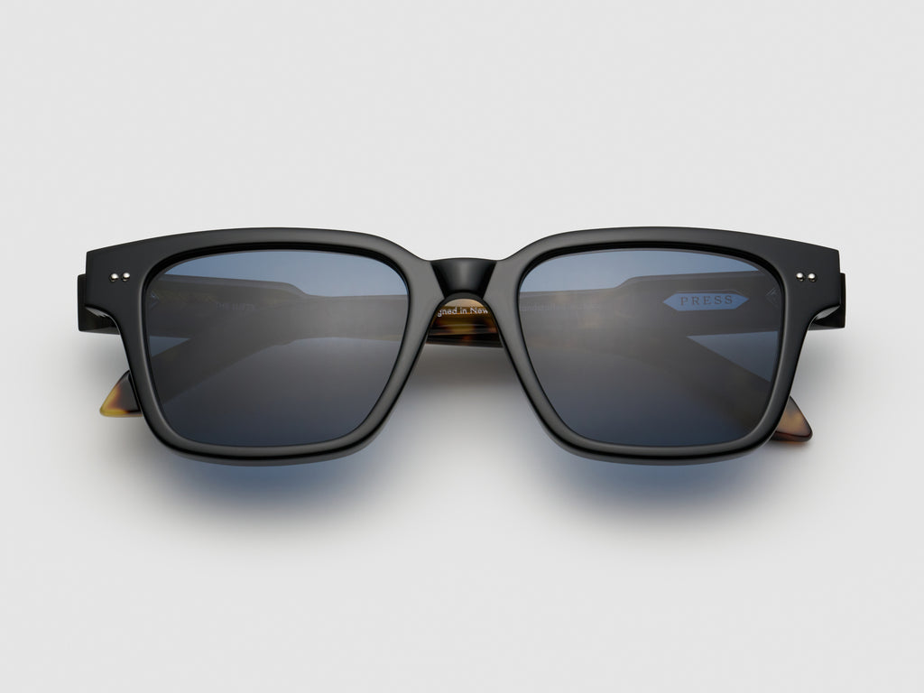The Lufty Black Tortoise / Silver - TI015 #color_black-tortoise-silver-ti015