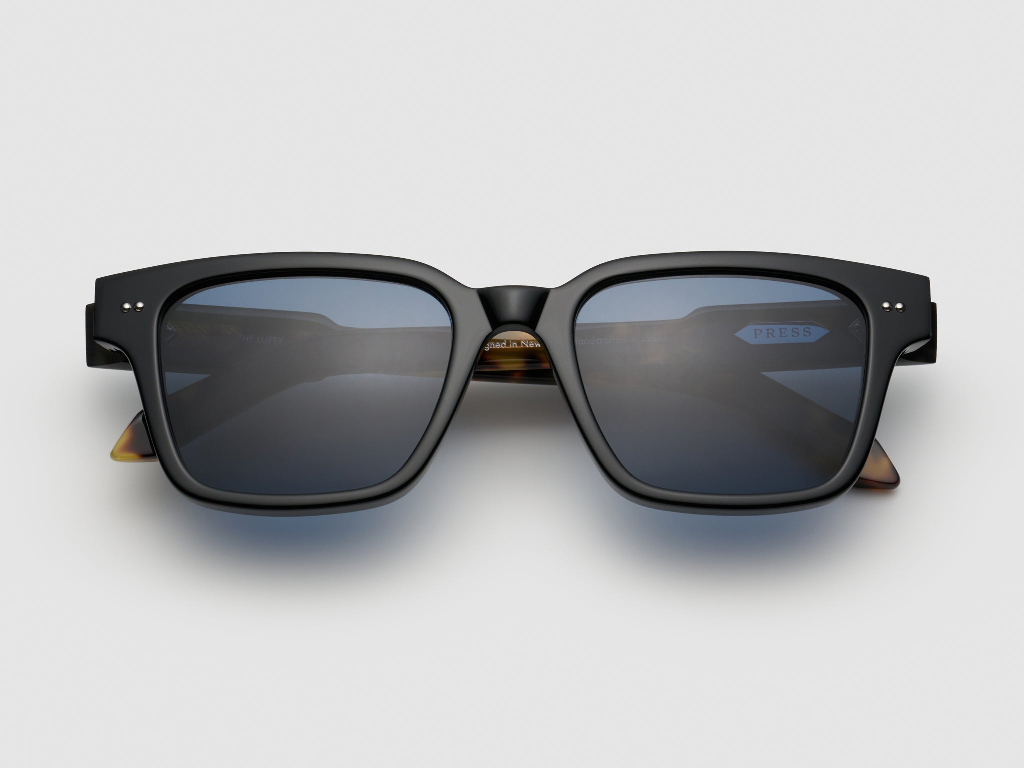 The Lufty Black Tortoise / Silver - TI015 #color_black-tortoise-silver-ti015