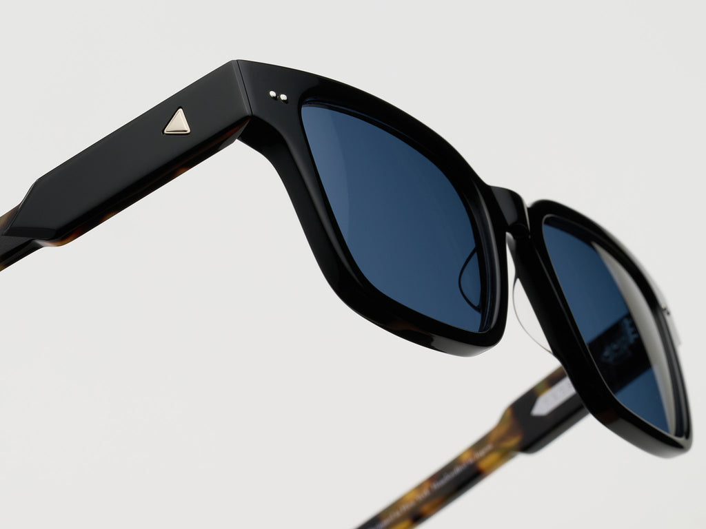 The Lufty Black Tortoise / Silver - TI015 #color_black-tortoise-silver-ti015