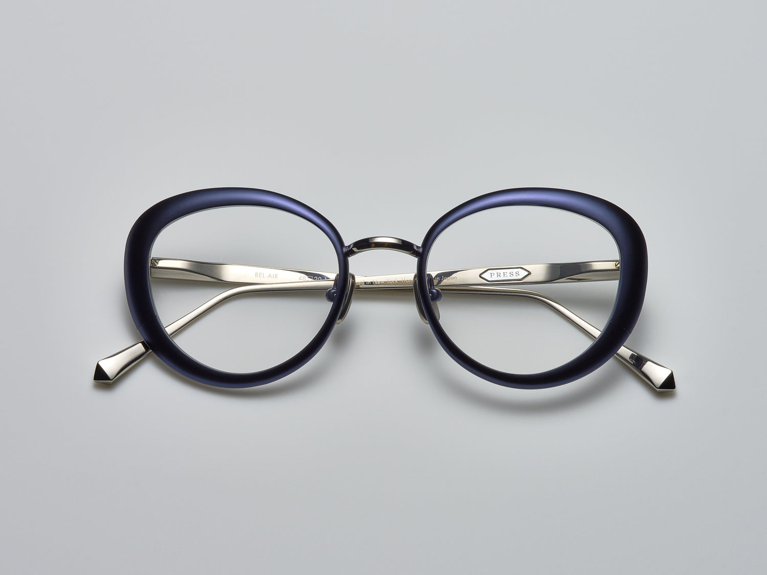 Bel Air Optical Matte Navy / Platinum - ST001 