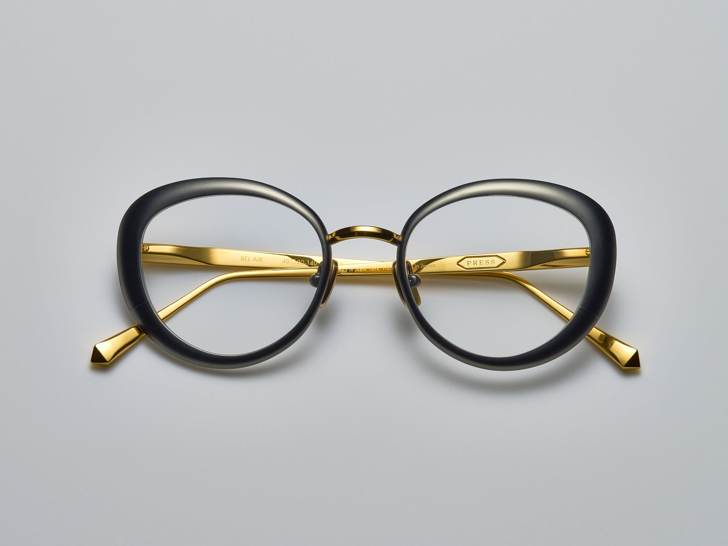 Bel Air Optical Matte Ruthenium / Shiny Gold - ST003 #color_matte-ruthenium-shiny-gold-st003