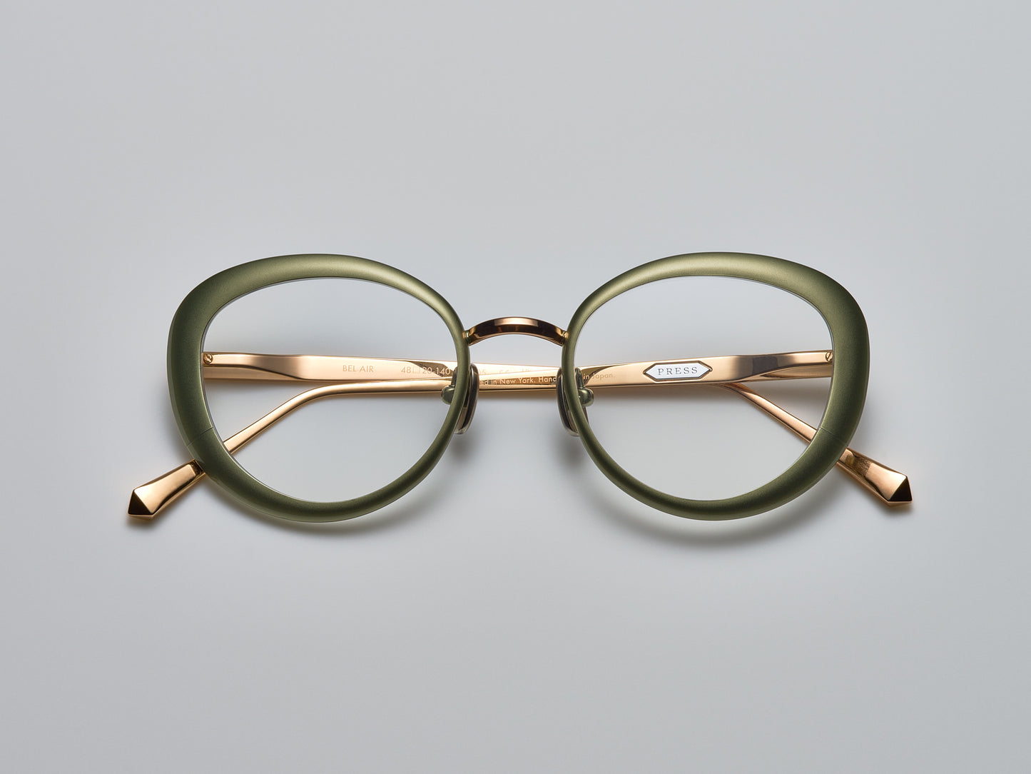 Bel Air Optical Matte Cascade Green / Shiny Rose Gold - ST005 #color_matte-cascade-green-shiny-rose-gold-st005