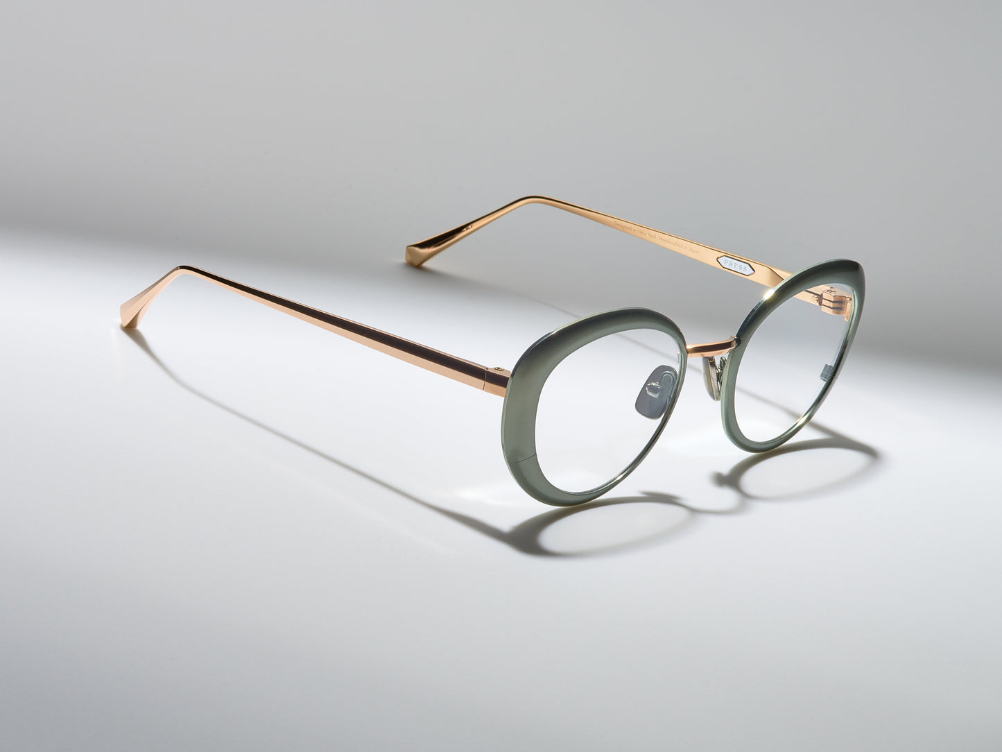 Bel Air Optical Matte Cascade Green / Shiny Rose Gold - ST005 #color_matte-cascade-green-shiny-rose-gold-st005