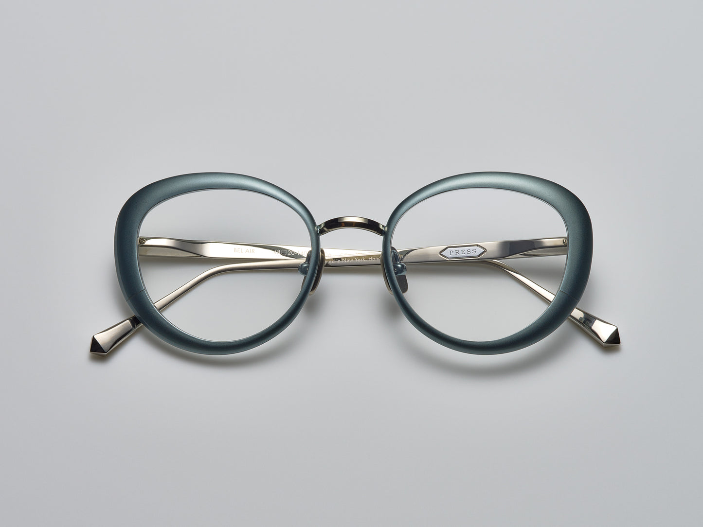 Bel Air Optical Matte Nassau Blue / Palladium - ST006 #color_matte-nassau-blue-palladium-st006