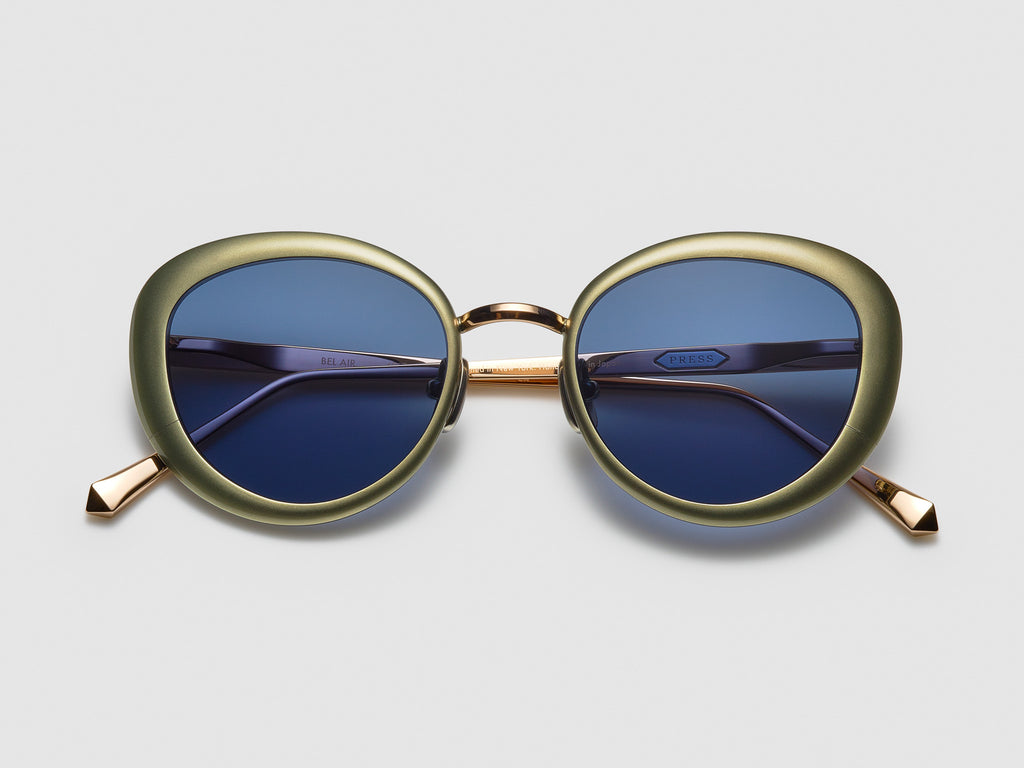 Bel Air Cascade Green / Rose Gold - ST005 #color_cascade-green-rose-gold-st005