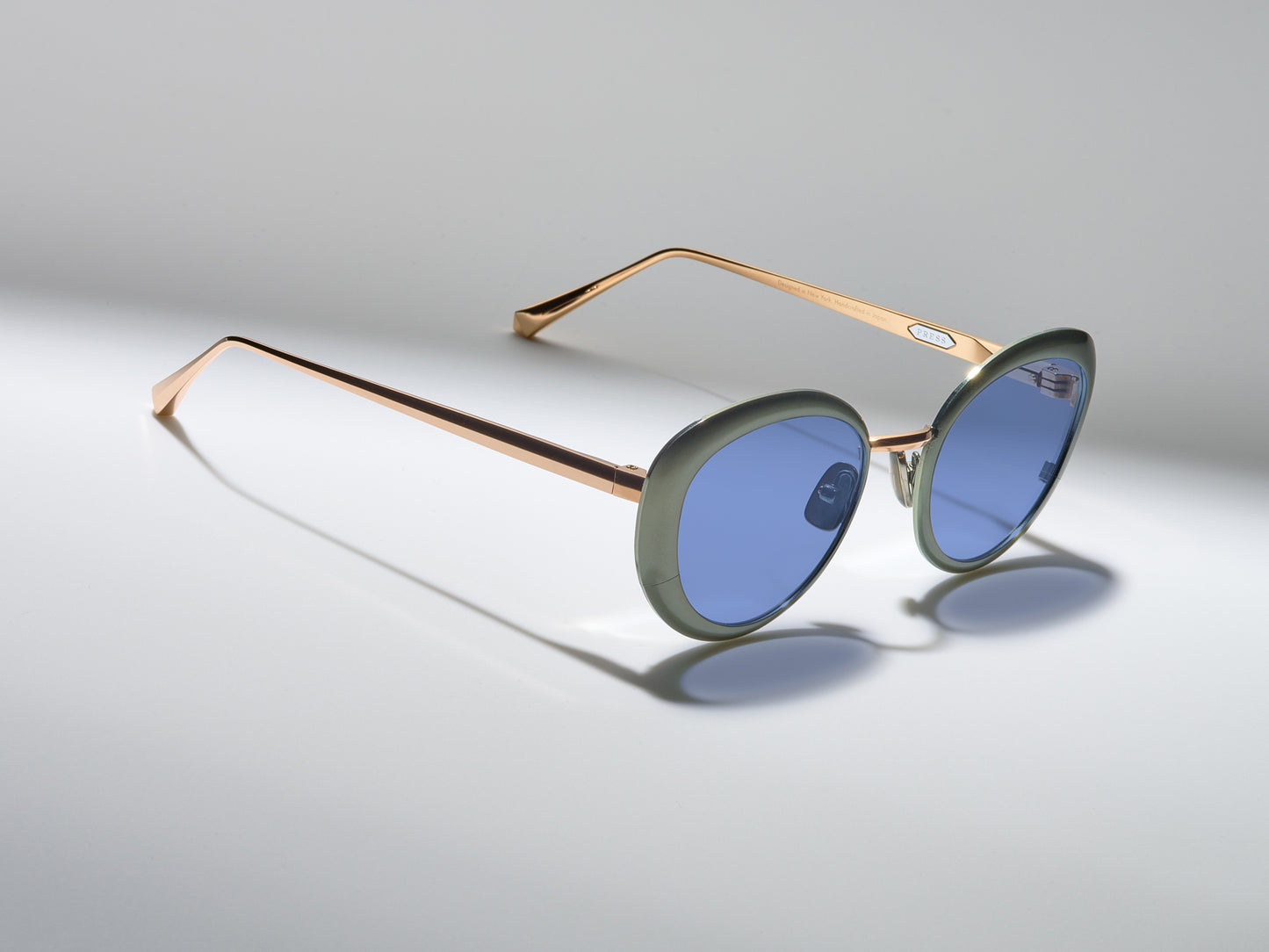 Bel Air Matte Cascade Green / Shiny Rose Gold - ST005 #color_matte-cascade-green-shiny-rose-gold-st005