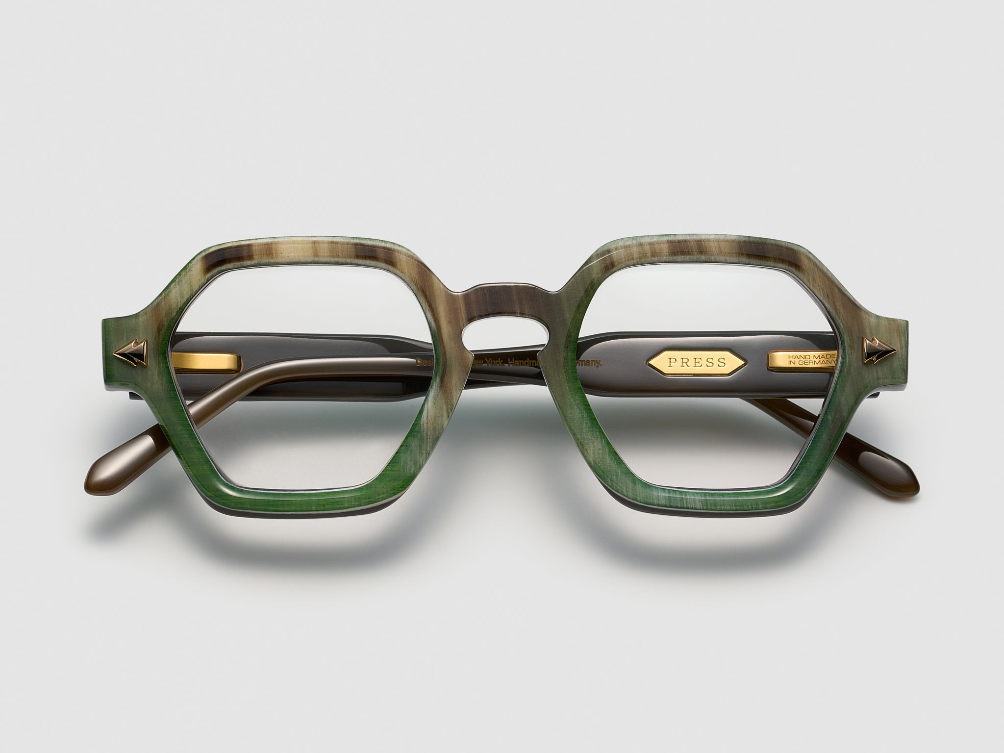 Birth Horn Optical Green Oak - JP035 #color_green-oak-jp035