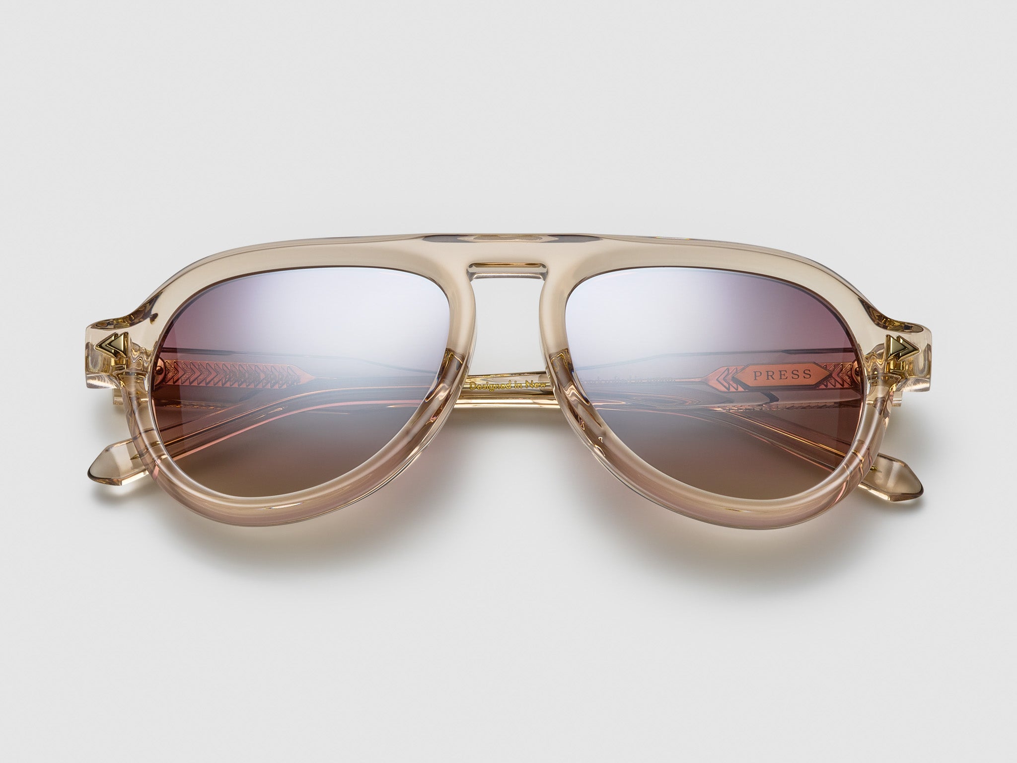 Harlem Square Nude / Gold - PU002 #color_nude-gold-pu002