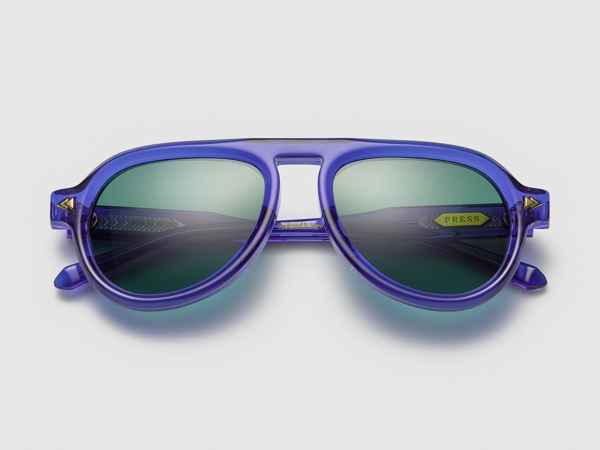 Harlem Square Electron Blue / Gold - PU003 #color_electron-blue-gold-pu003