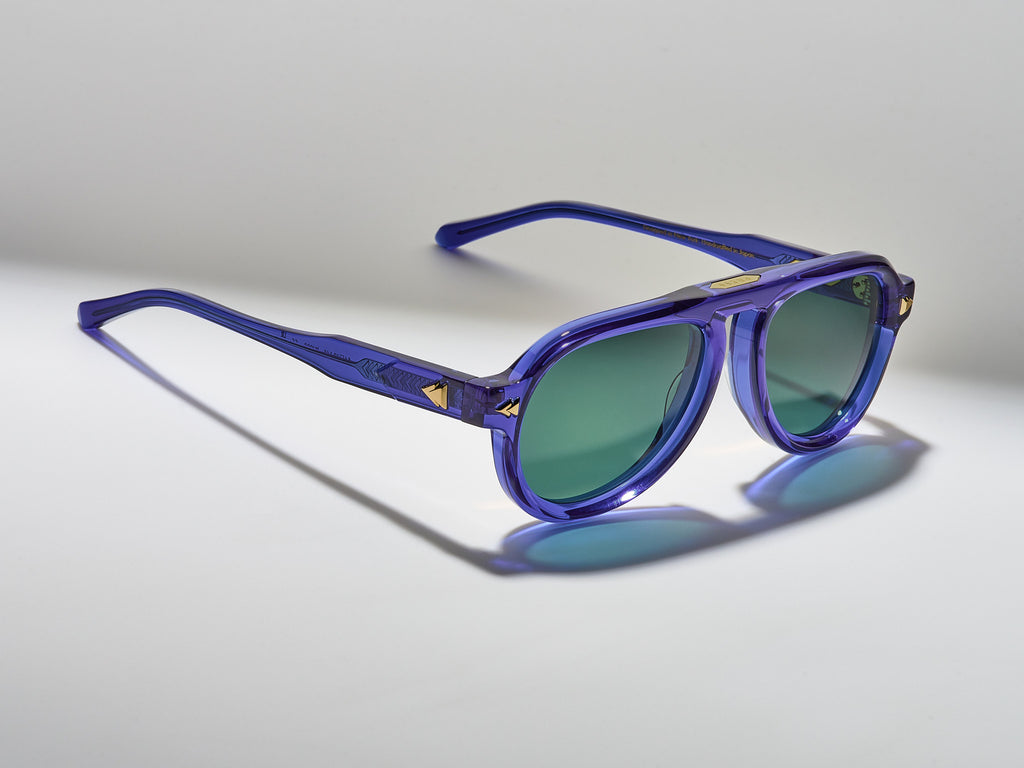 Harlem Square Electron Blue / Gold - PU003 #color_electron-blue-gold-pu003