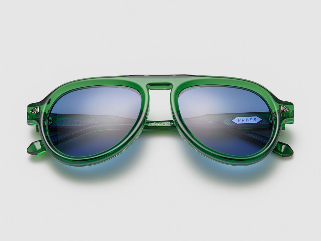 Harlem Square Grasshopper / Silver - PU004 #color_grasshopper-silver-pu004