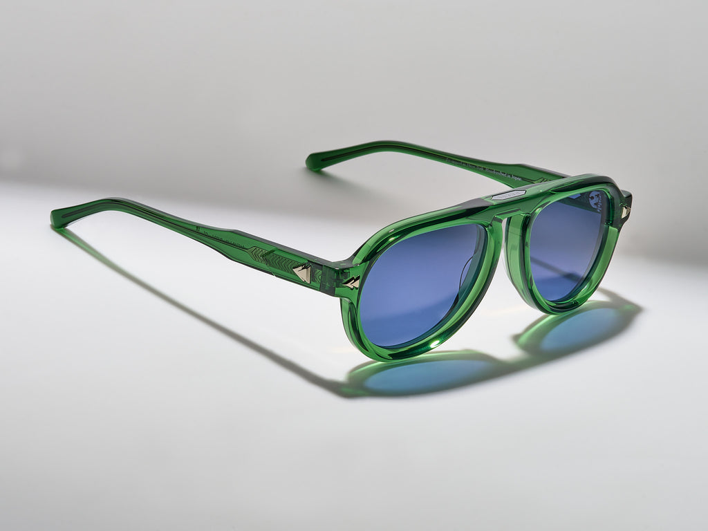 Harlem Square Grasshopper / Silver - PU004 #color_grasshopper-silver-pu004