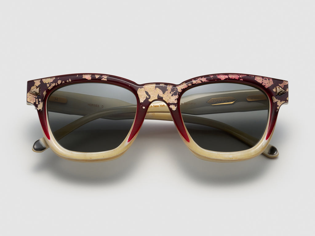 Horses Horn Wine Gold Fade - JP044 #color_wine-gold-fade-jp044