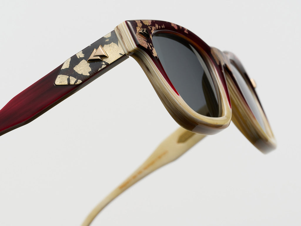 Horses Horn Wine Gold Fade - JP044 #color_wine-gold-fade-jp044