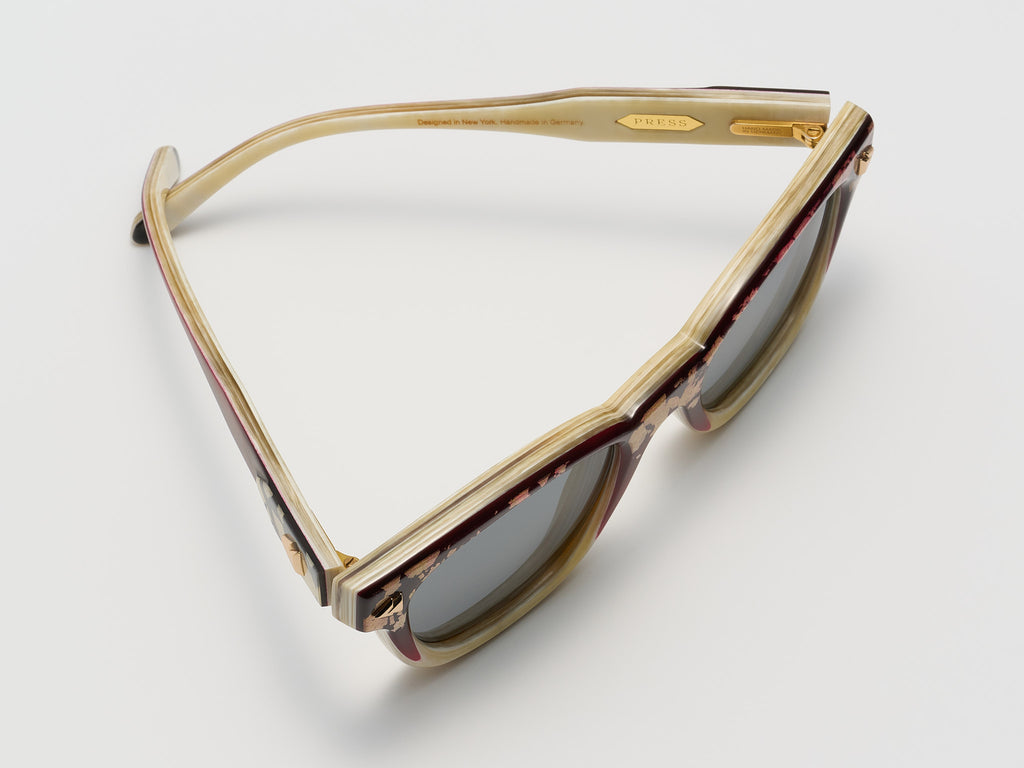 Horses Horn Wine Gold Fade - JP044 #color_wine-gold-fade-jp044