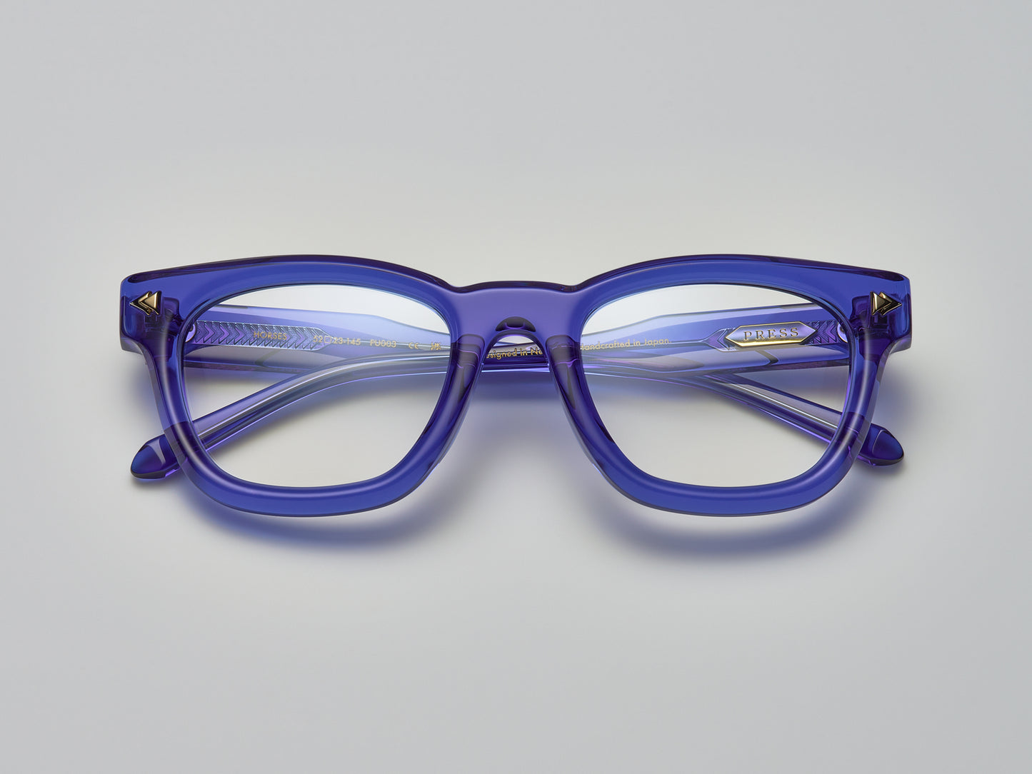 Horses Optical Electron Blue / Gold - PU003 #color_electron-blue-gold-pu003