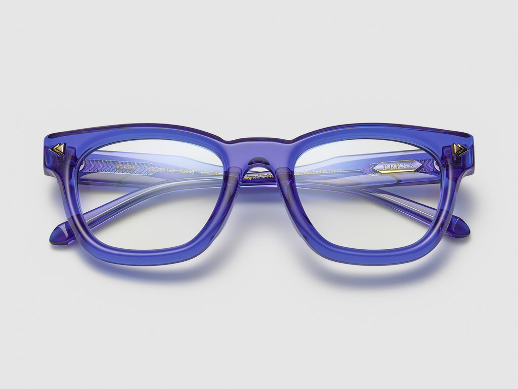 Horses Optical Electron Blue / Gold - PU003 #color_electron-blue-gold-pu003