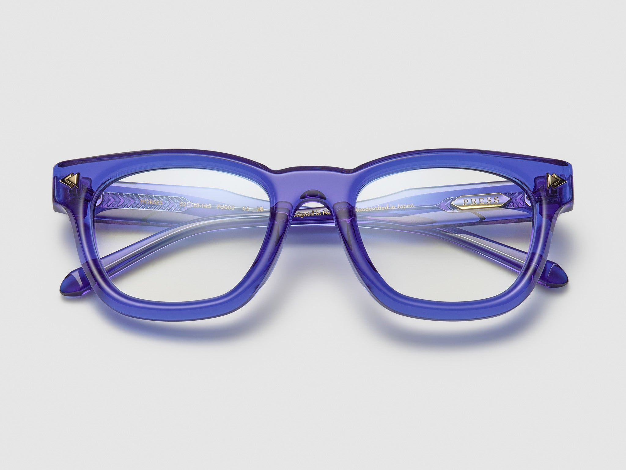 Horses Optical Electron Blue / Gold - PU003 #color_electron-blue-gold-pu003