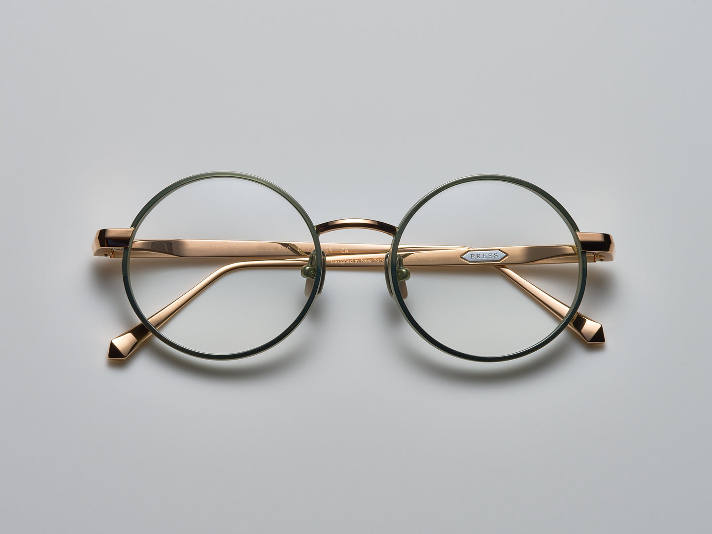 Imagine Optical Shiny Cascade Green / Shiny Rose Gold / Matte Cascade Green - DR005 #color_shiny-cascade-green-shiny-rose-gold-matte-cascade-green-dr005