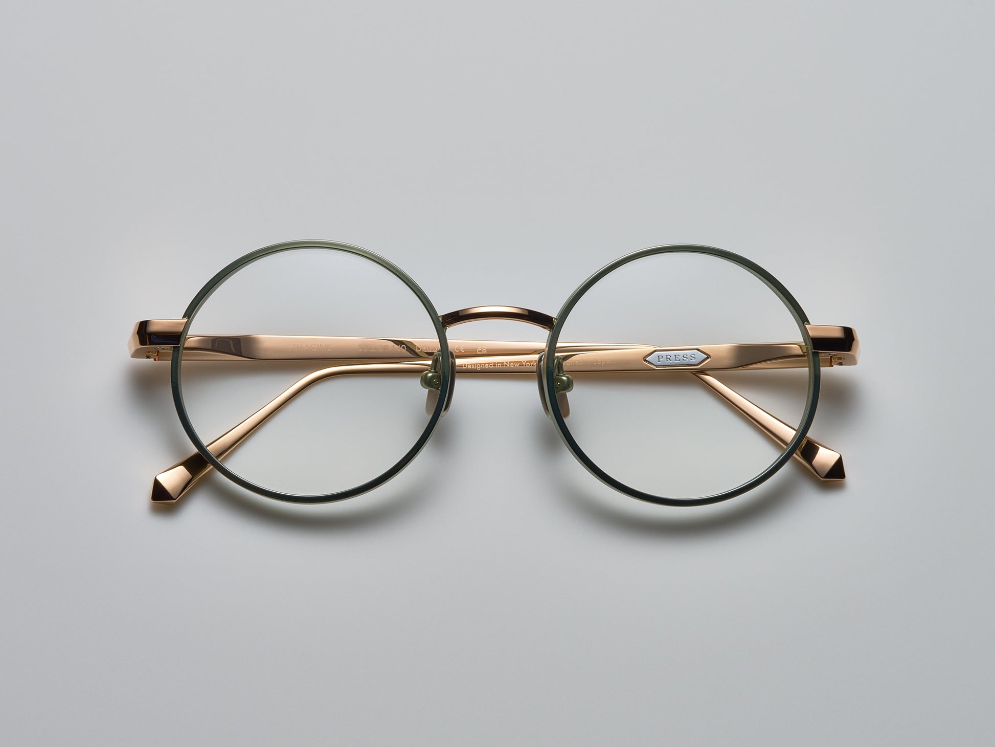 Imagine Optical Shiny Cascade Green / Shiny Rose Gold / Matte Cascade Green - DR005 #color_shiny-cascade-green-shiny-rose-gold-matte-cascade-green-dr005