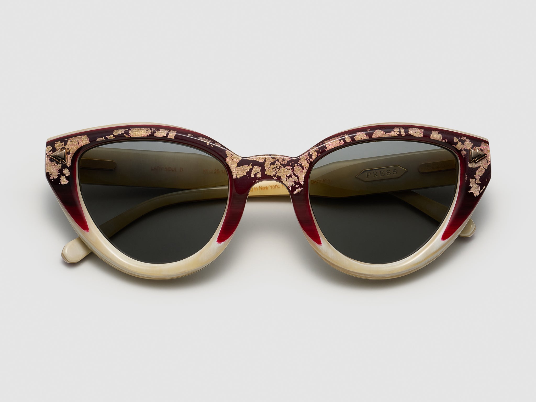 Lady Soul Horn Wine Gold Fade - JP044 #color_wine-gold-fade-jp044