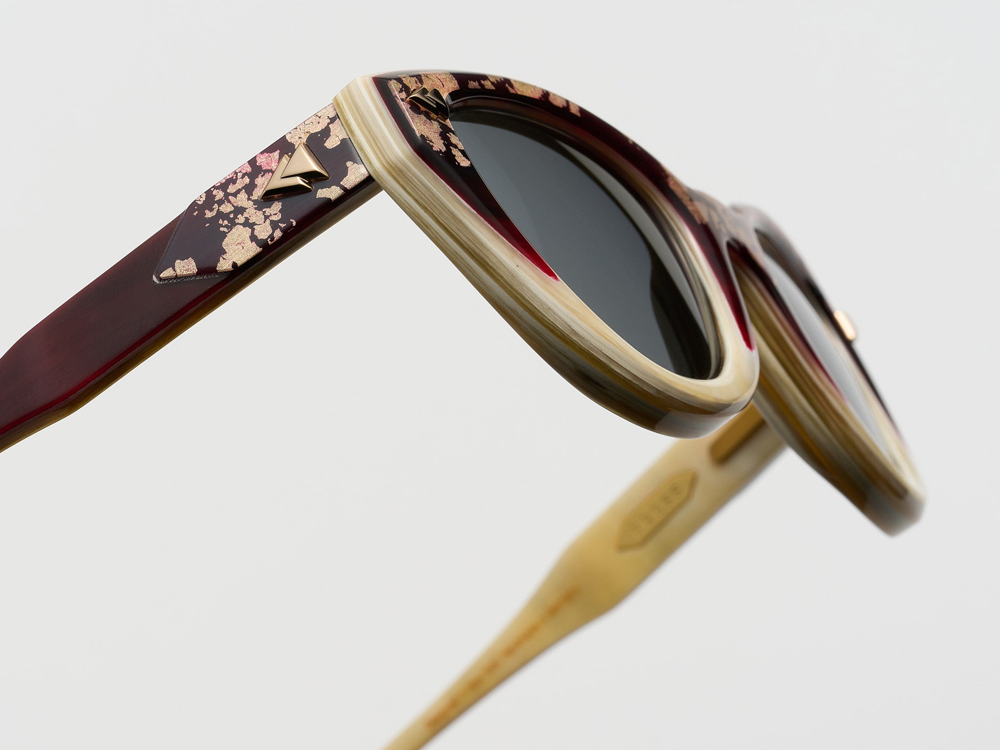 Lady Soul Horn Wine Gold Fade - JP044 #color_wine-gold-fade-jp044