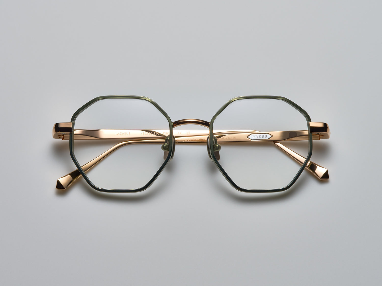 Lazarus Optical Shiny Cascade Green / Shiny Rose Gold / Matte Cascade Green - DR005 