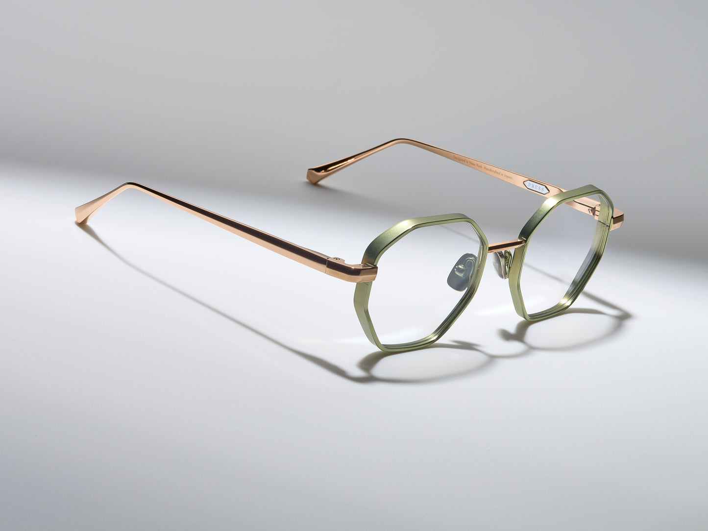 Lazarus Optical Shiny Cascade Green / Shiny Rose Gold / Matte Cascade Green - DR005 #color_shiny-cascade-green-shiny-rose-gold-matte-cascade-green-dr005
