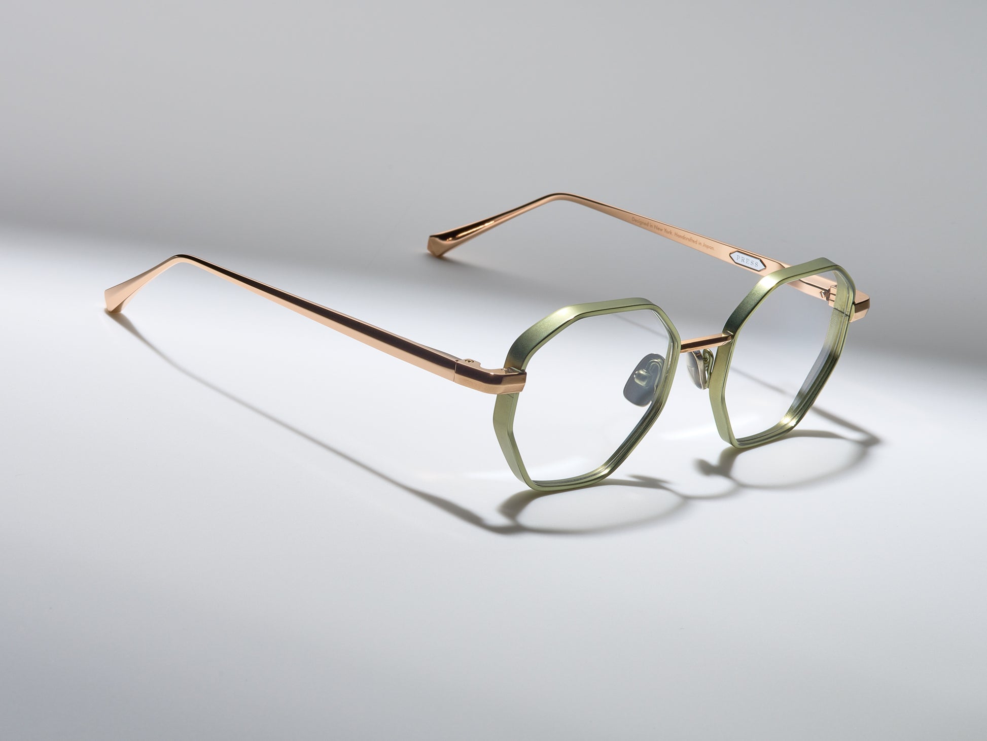 Lazarus Optical Shiny Cascade Green / Shiny Rose Gold / Matte Cascade Green - DR005 #color_shiny-cascade-green-shiny-rose-gold-matte-cascade-green-dr005