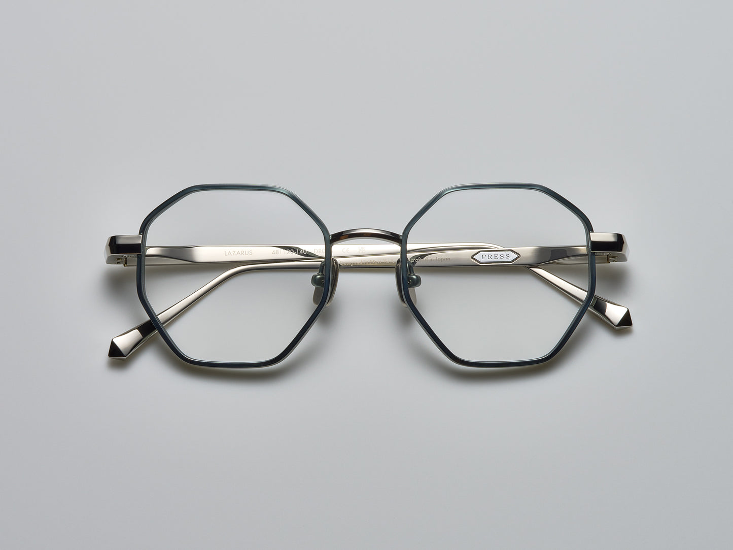 Lazarus Optical Shiny Nassau Blue / Shiny Palladium / Matte Nassau Blue - DR006 #color_shiny-nassau-blue-shiny-palladium-matte-nassau-blue-dr006