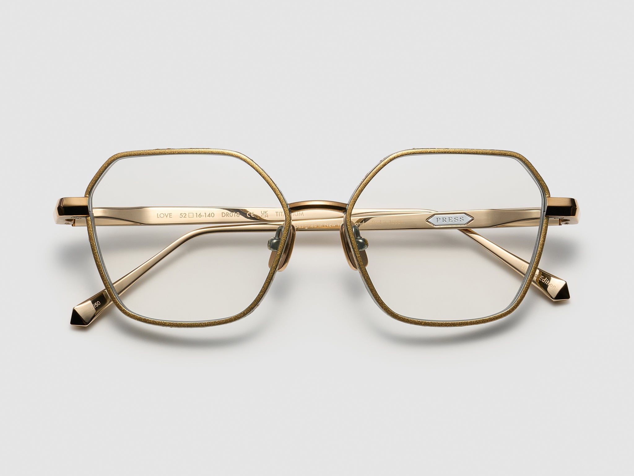 Love Gold Leaf Optical Nassau Gold Leaf - DR018 #color_nassau-gold-leaf-dr018