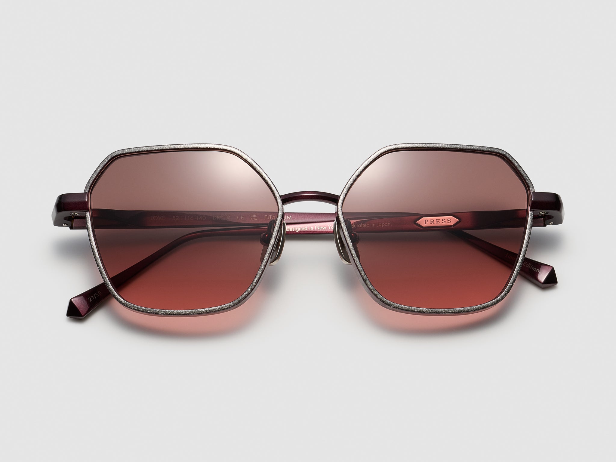 Love Gold Leaf Burgundy Platinum Leaf - DR019 #color_burgundy-platinum-leaf-dr019