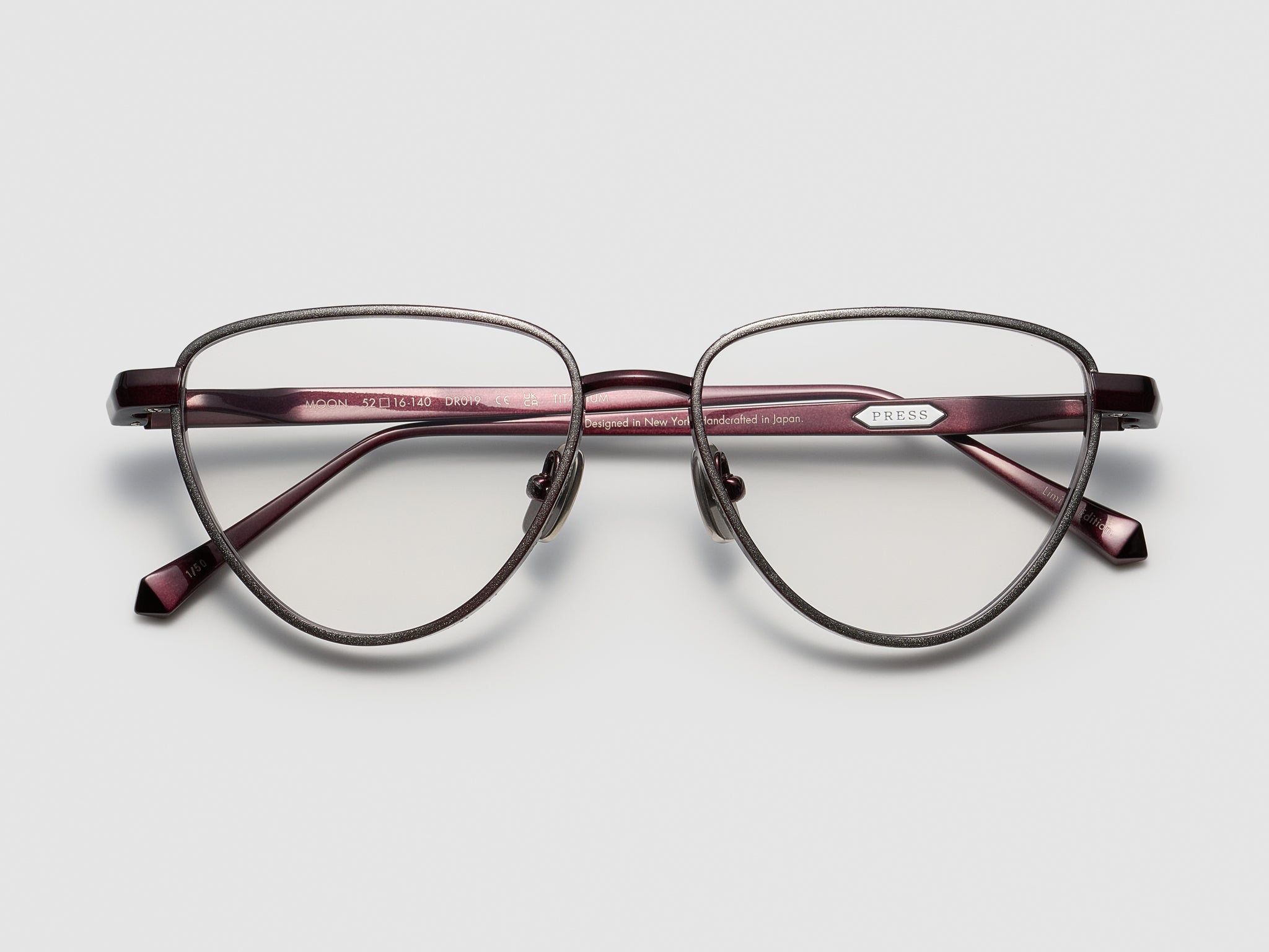 Moon Gold Leaf Optical Burgundy Platinum Leaf - DR019 #color_burgundy-platinum-leaf-dr019