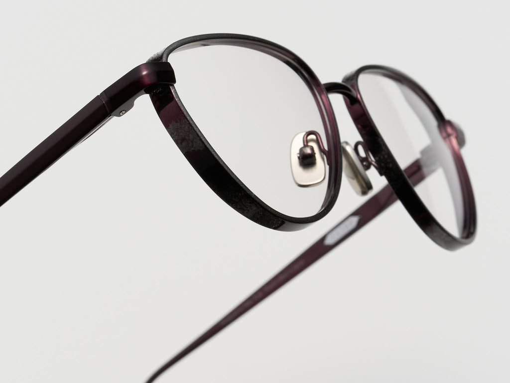 Moon Gold Leaf Optical Burgundy Platinum Leaf - DR019 #color_burgundy-platinum-leaf-dr019