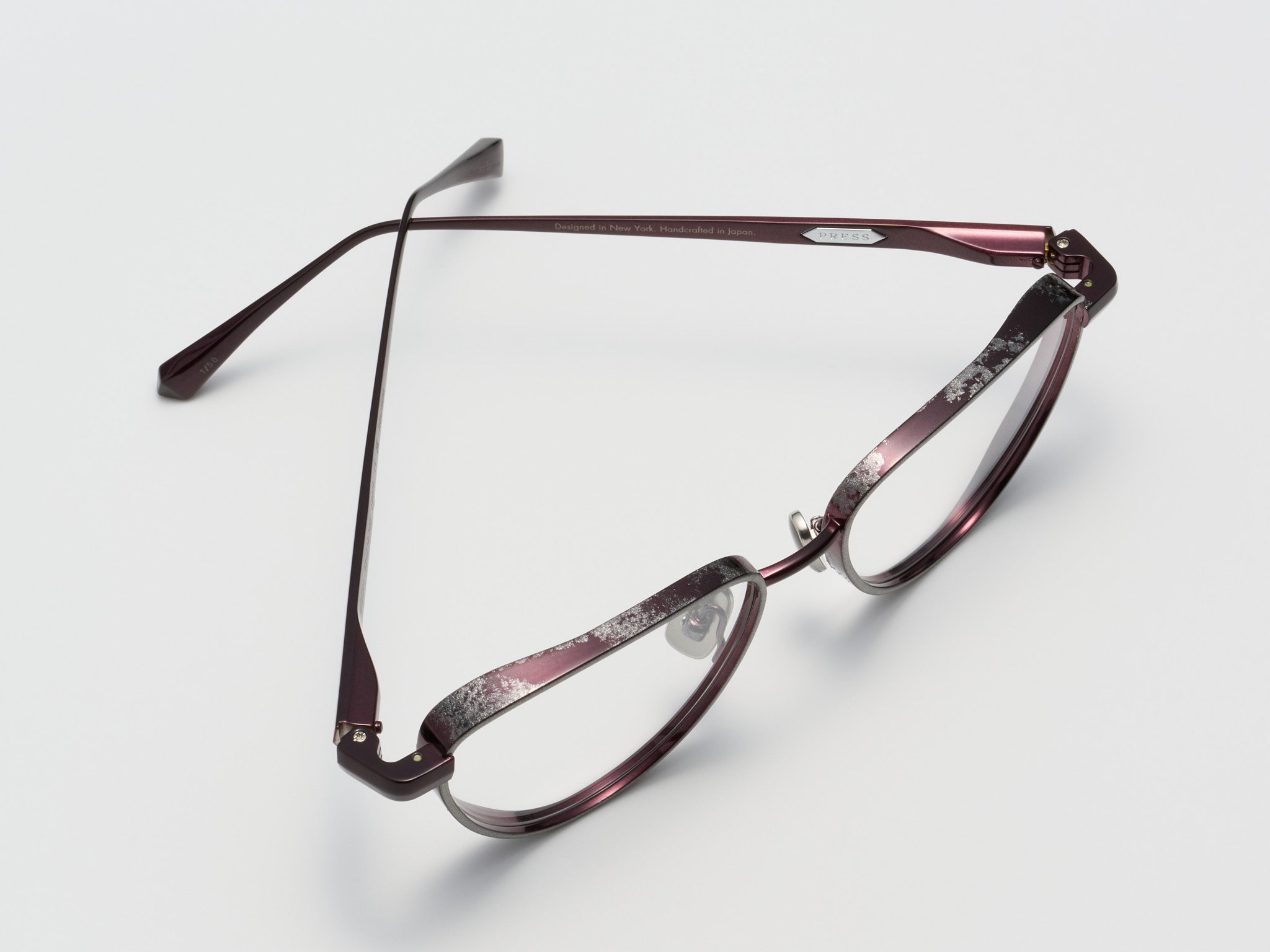 Moon Gold Leaf Optical Burgundy Platinum Leaf - DR019 #color_burgundy-platinum-leaf-dr019