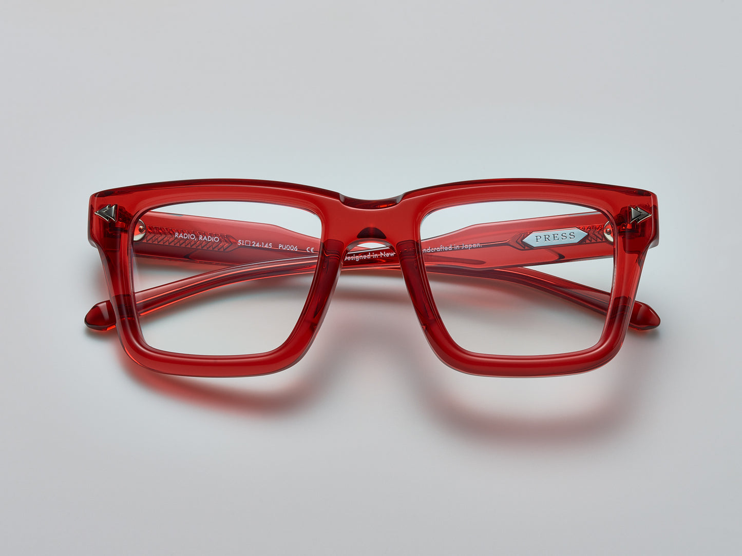 Radio, Radio Optical Crimson / Silver - PU006 #color_crimson-silver-pu006